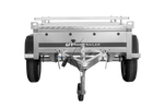 Charger l'image dans la galerie, Remorque simple essieu 750 kg PTAC 150x106 Garden Trailer 150 KIPP avec capot aluminium
