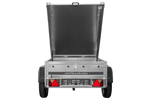 Charger l'image dans la galerie, Remorque simple essieu 750 kg PTAC 150x106 Garden Trailer 150 KIPP avec capot aluminium
