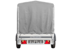 Charger l'image dans la galerie, Remorque routière avec bâche haute (110 cm), arceau (110 cm) et roue jockey 230x125 Garden Trailer 230 KIPP
