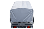 Charger l'image dans la galerie, Remorque routière avec bâche haute, arceau H-800 et roue jockey 230x125 Garden Trailer 230 KIPP
