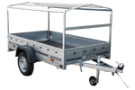 Charger l'image dans la galerie, Remorque routière avec bâche haute, arceau H-800 et roue jockey 230x125 Garden Trailer 230 KIPP
