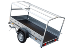Charger l'image dans la galerie, Remorque routière avec bâche haute, arceau H-800 et roue jockey 230x125 Garden Trailer 230 KIPP
