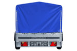 Charger l'image dans la galerie, Remorque routière avec bâche haute bleue, arceau H-800 et roue jockey 230x125 Garden Trailer 230 KIPP
