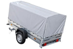 Charger l'image dans la galerie, Remorque routière avec bâche haute, arceau H-800 et roue jockey 230x125 Garden Trailer 230 KIPP
